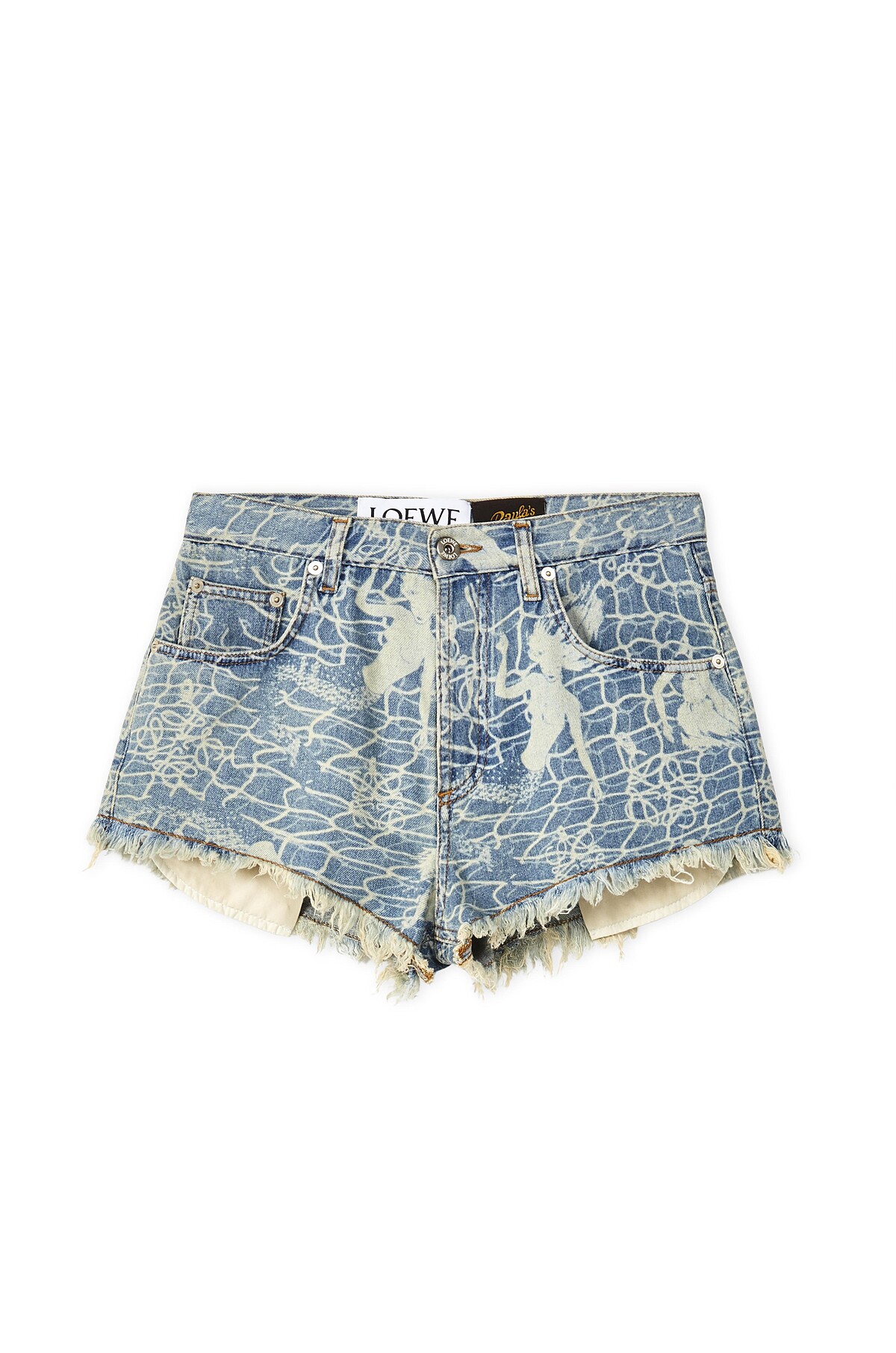 美人魚印花丹寧面料