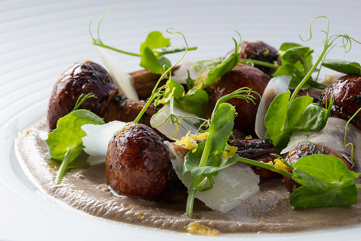 LAONE Kitchen 歐陸廚房「香草風味菌菇起士」。