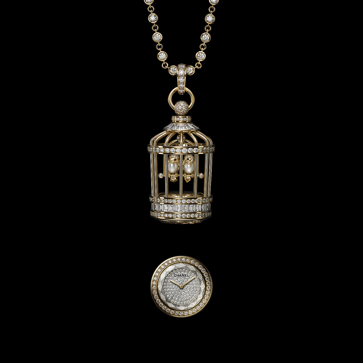 Mademoiselle Privé Cage Long Necklace