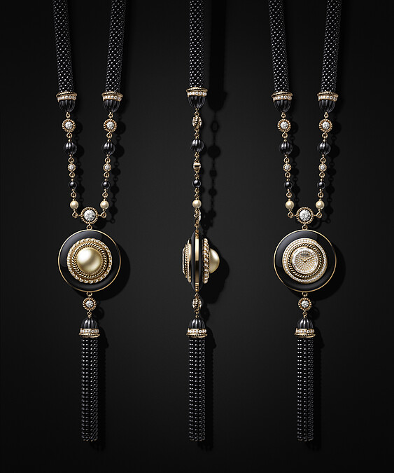 Mademoiselle Privé Bouton_Golden Pearl Long Necklace