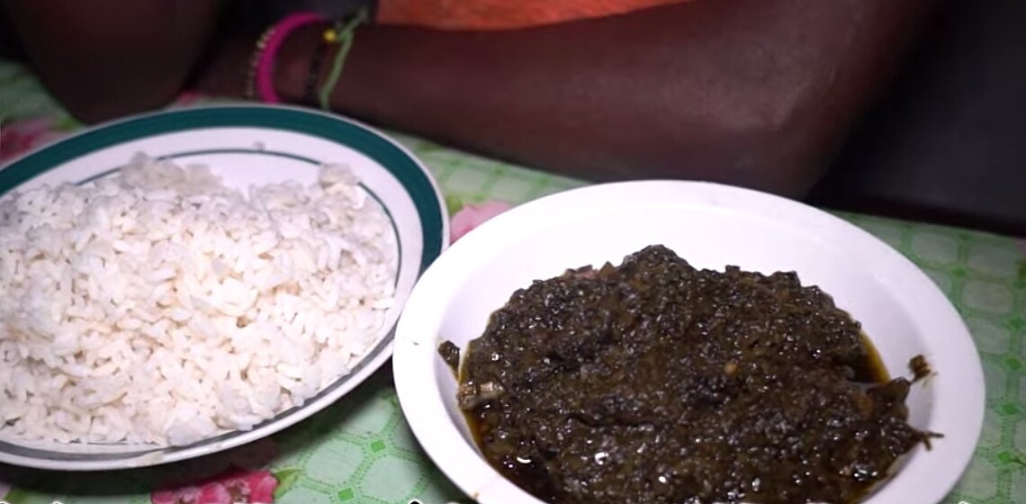 萊福帝最愛的蕃薯葉咖哩特餐，約台幣35元