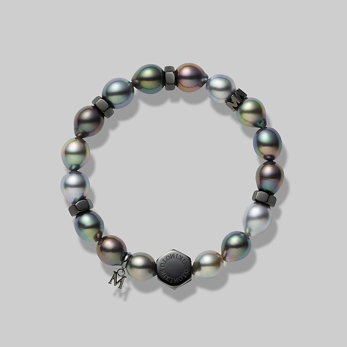 MIKIMOTO PASSIONOIR/Talisman Glide系列黑珍珠彈性手鍊