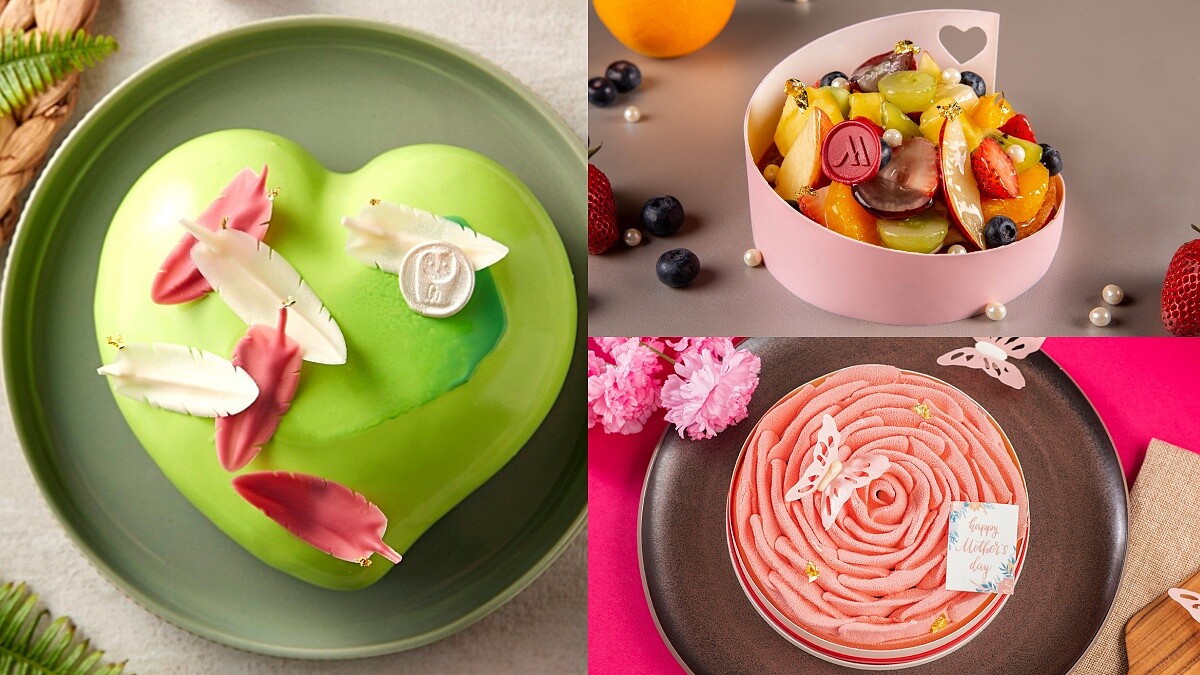 2022飯店高顏值母親節蛋糕總盤點！粉色玫瑰花、嫩綠愛心、水果寶盒…美到捨不得吃