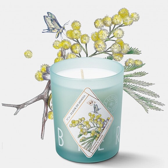 kerzon植物標本系列香氛蠟燭(絨金合歡FLEUR DE MIMOSA)190g，NT1,600。