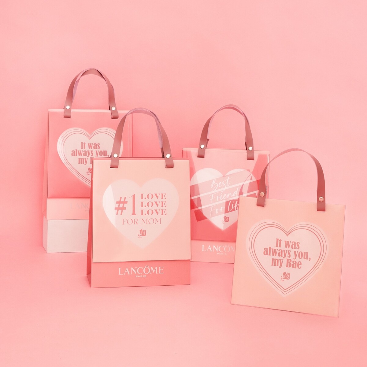 蘭蔻愛的宣言禮袋情境圖。