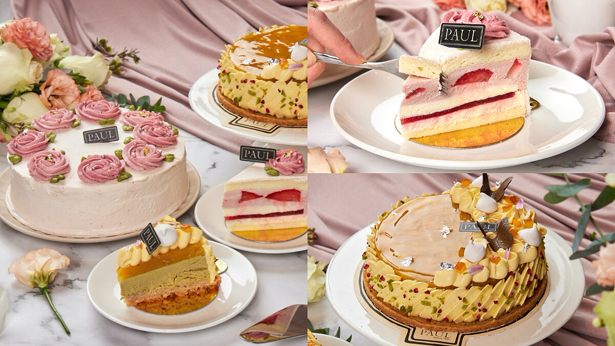 寵愛媽咪就要讓她甜甜的！PAUL限量版母親節蛋糕「玫瑰馨情」、「茉香晨曦」，擄獲媽媽的味蕾
