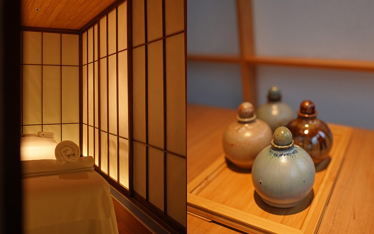 日式和風的專屬SPA空間。