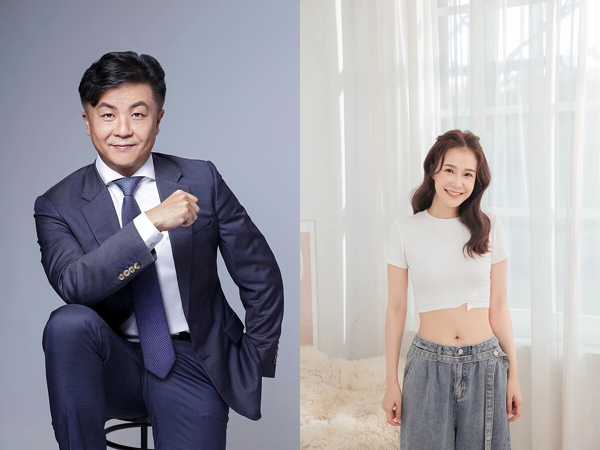 呂秋遠（左）和李佳豫（右）擔任舞台劇《婚內失戀》彩蛋