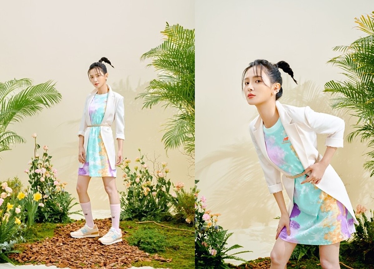 吳子霏著用ML574RF2鞋款（清甜橘色）NT2,880