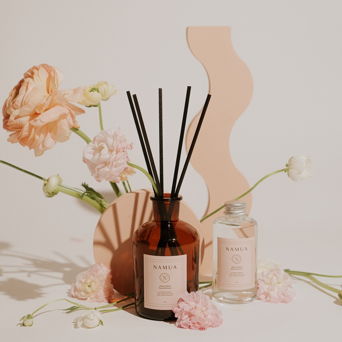 NAMUA那木瓦牡丹.白麝香室內擴香，NT1,950。