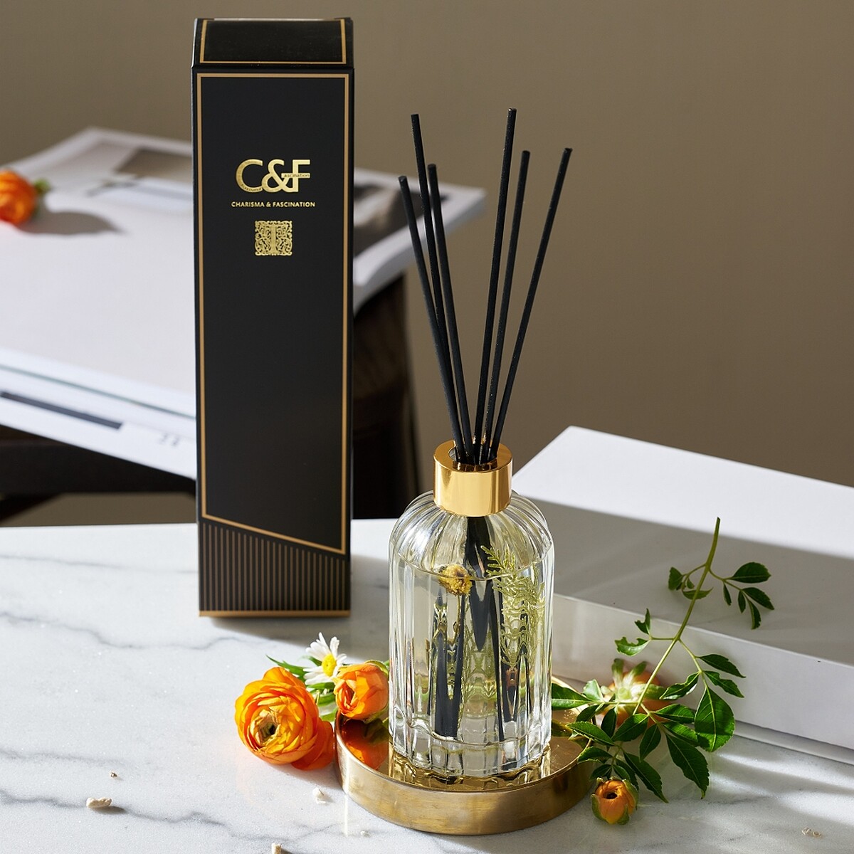 C&F香研所茶鑲系精油擴香-橙花白毫200ml，NT990。