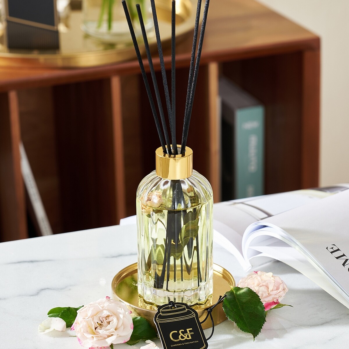 C&F香研所茶鑲系精油擴香-玫瑰玉露200ml，NT990。