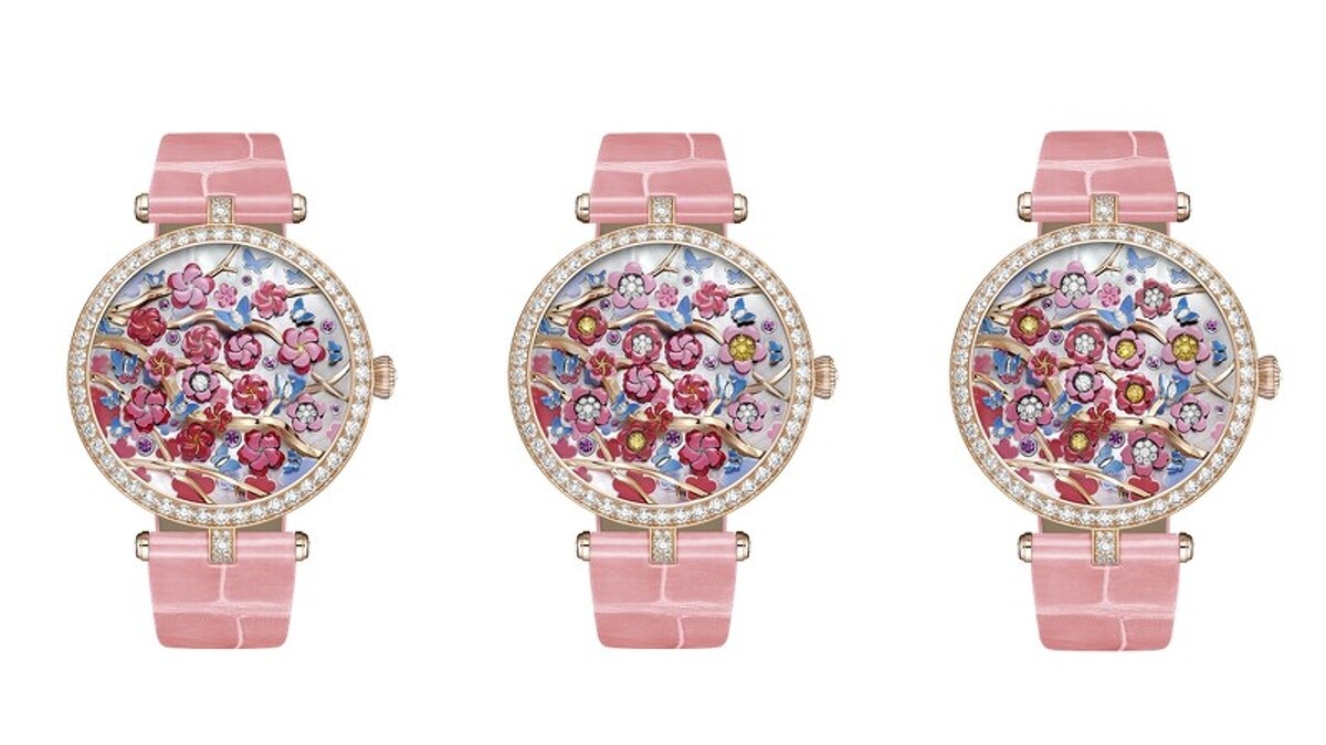 VCA梵克雅寶2022年度新錶「Poetic Complications 詩意複雜系列 Lady Arpels Heures Florales 腕錶」