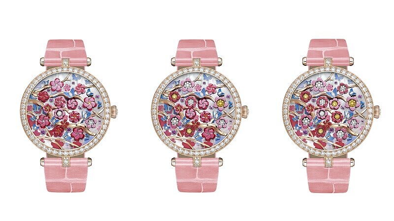 VCA梵克雅寶2022年度新錶「Poetic Complications 詩意複雜系列 Lady Arpels Heures Florales 腕錶」