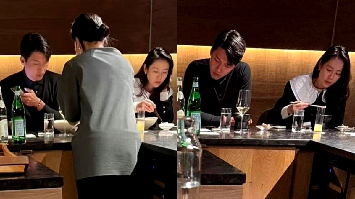 玄彬、孫藝珍 在美吃高級料理被捕捉