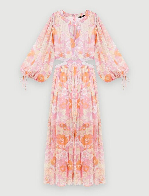 Maje 印花長洋裝，NT13,680。