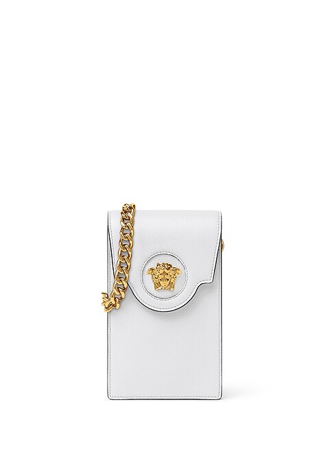Versace 白色手機包，NT30,500。