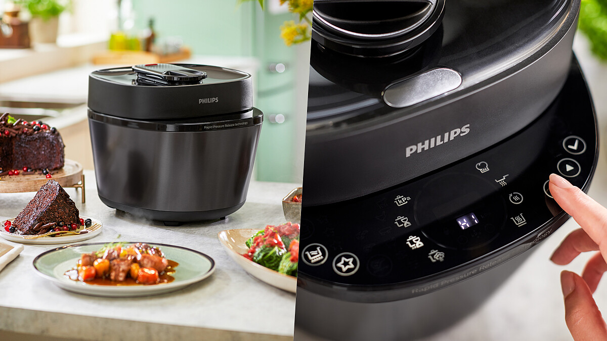 廚房神隊友！新一代飛利浦快速洩壓智慧萬用鍋，免顧火一鍋到底好輕鬆