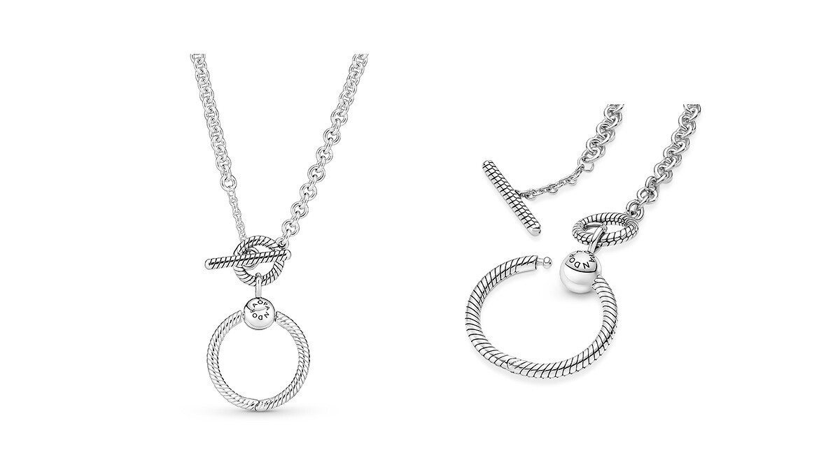Pandora Moments T字釦O環項鏈NT5,980。