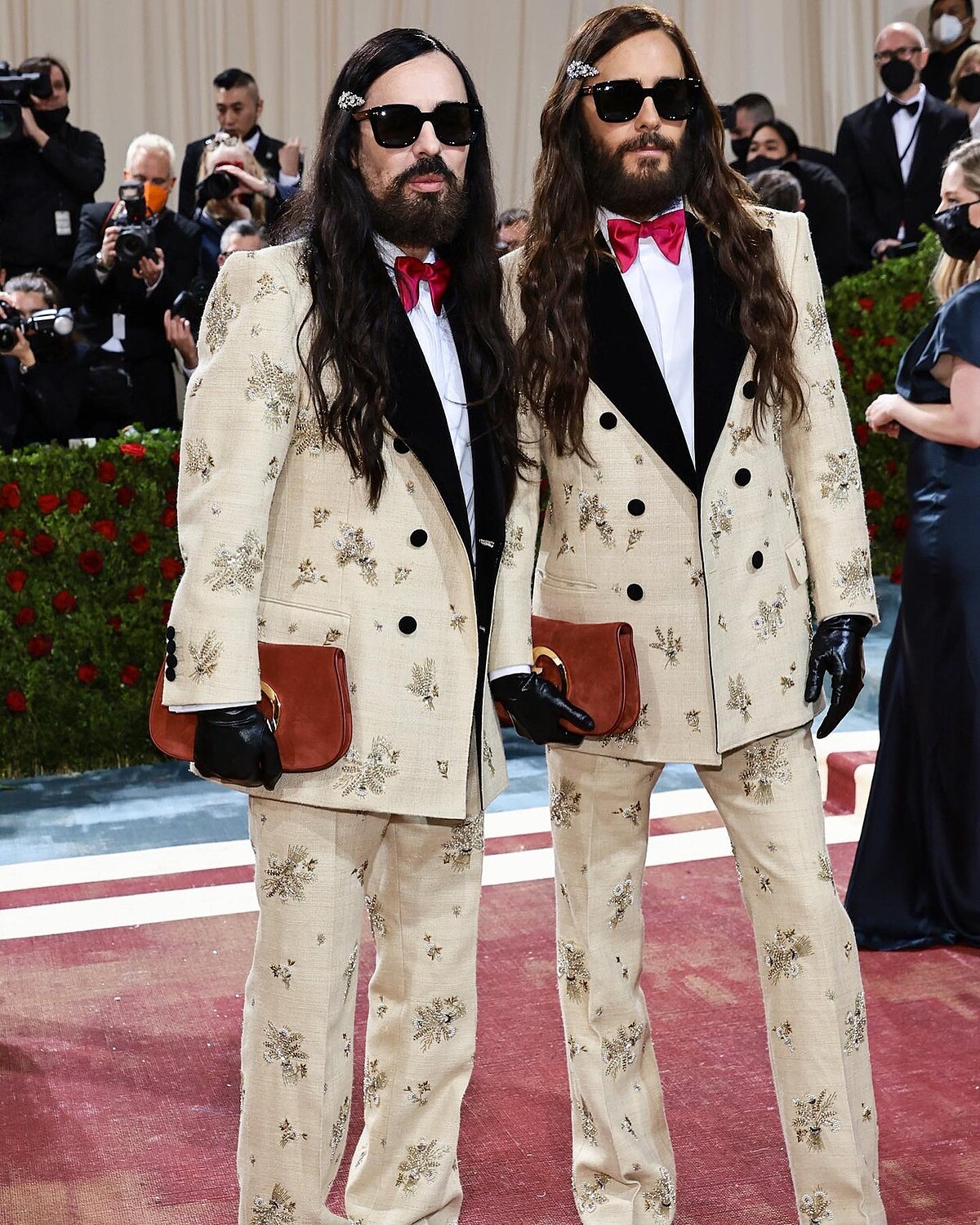 右為Gucci總監Alessandro Michele，左為Jared Leto
