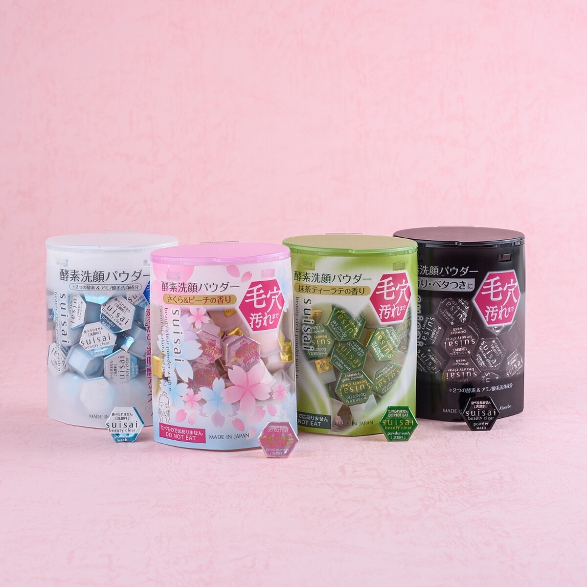 KANEBO佳麗寶suisai淨透酵素粉N有多款選擇，滿足大家各種心情與肌膚狀況。