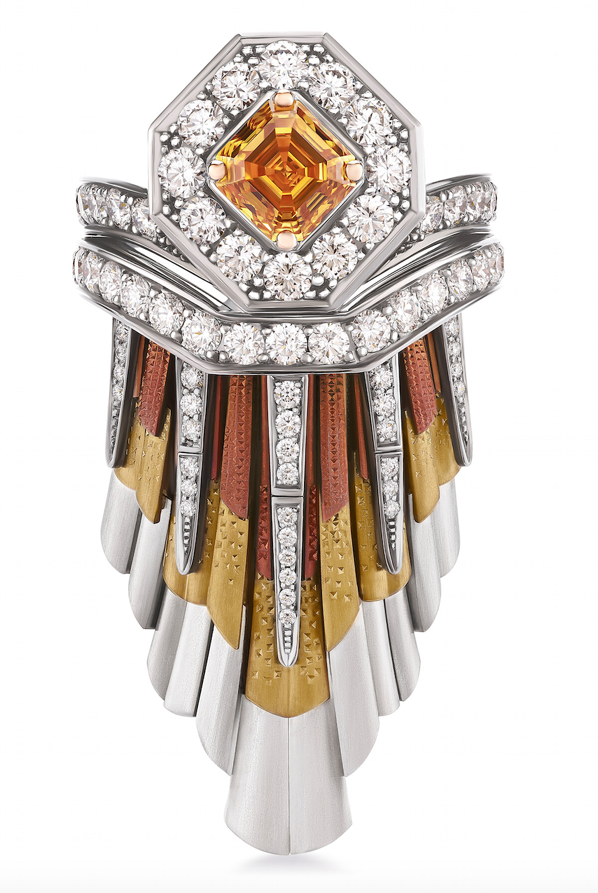 De Beers The Alchemist of Light 高級珠寶系列 Light Rays 皇冠造型鑽石戒指