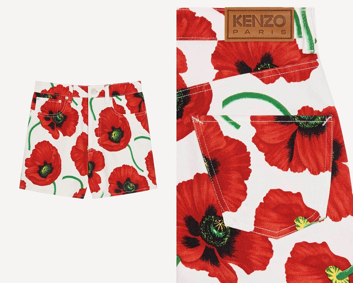 罌粟花園白色短褲，NT$15,800 