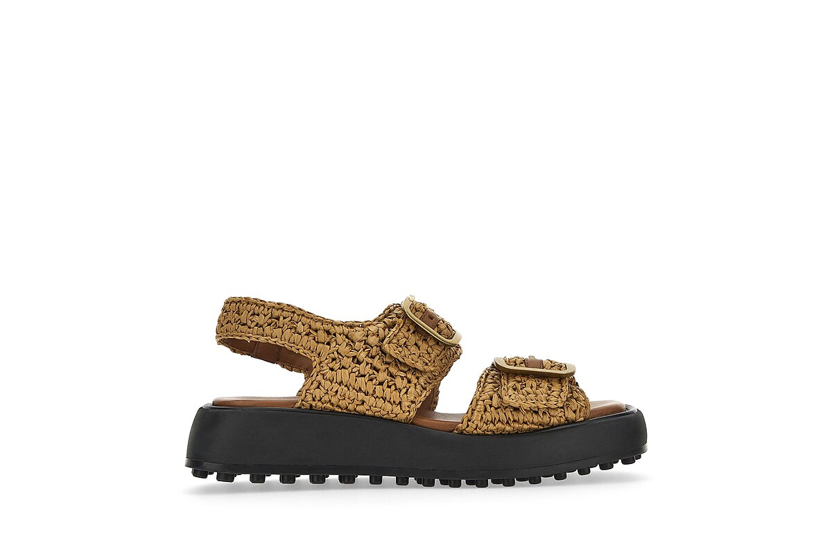 Tod's 草編厚底涼鞋，價格店洽。