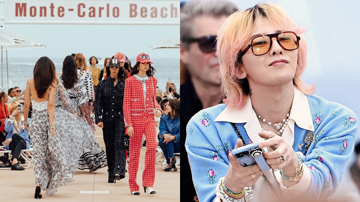 香奈兒2023渡假大秀比GD搶眼的10大單品：賽車安全帽、菱格紋旅行袋、山茶花腰帶