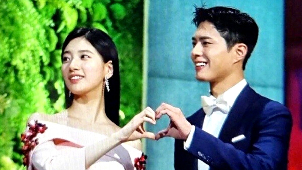 朴寶劍與秀智愛心合體