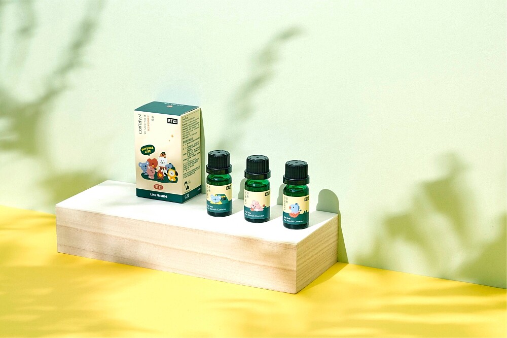 NARUKO茶樹痘印美白寶情境圖(KOYA+COOKY+MANG)。