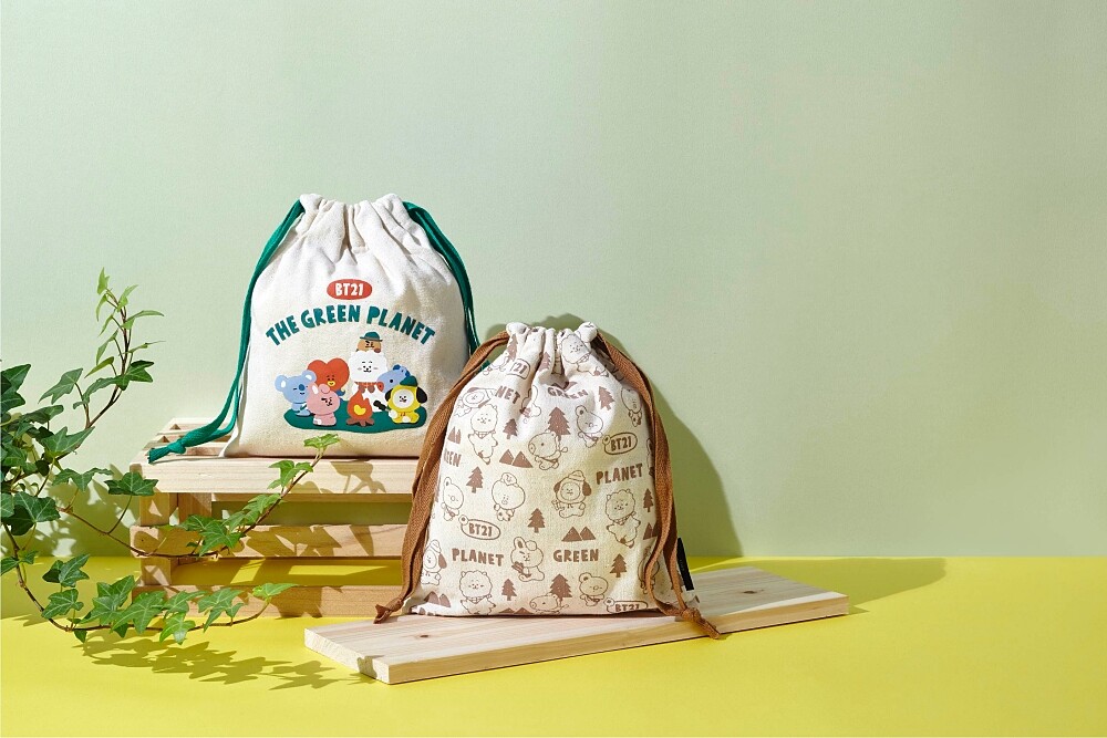 NARUKO BT21哩哩叩叩好好袋情境圖。