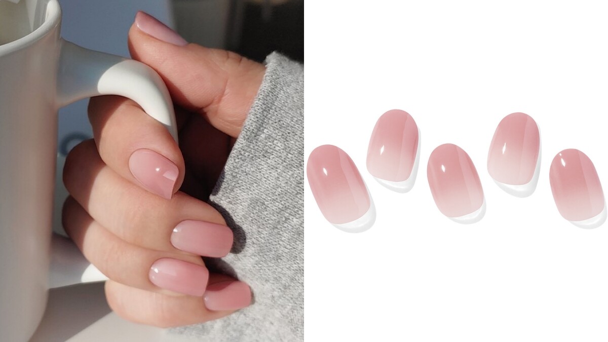 韓國ohora凝膠指甲貼N Milk Rose。