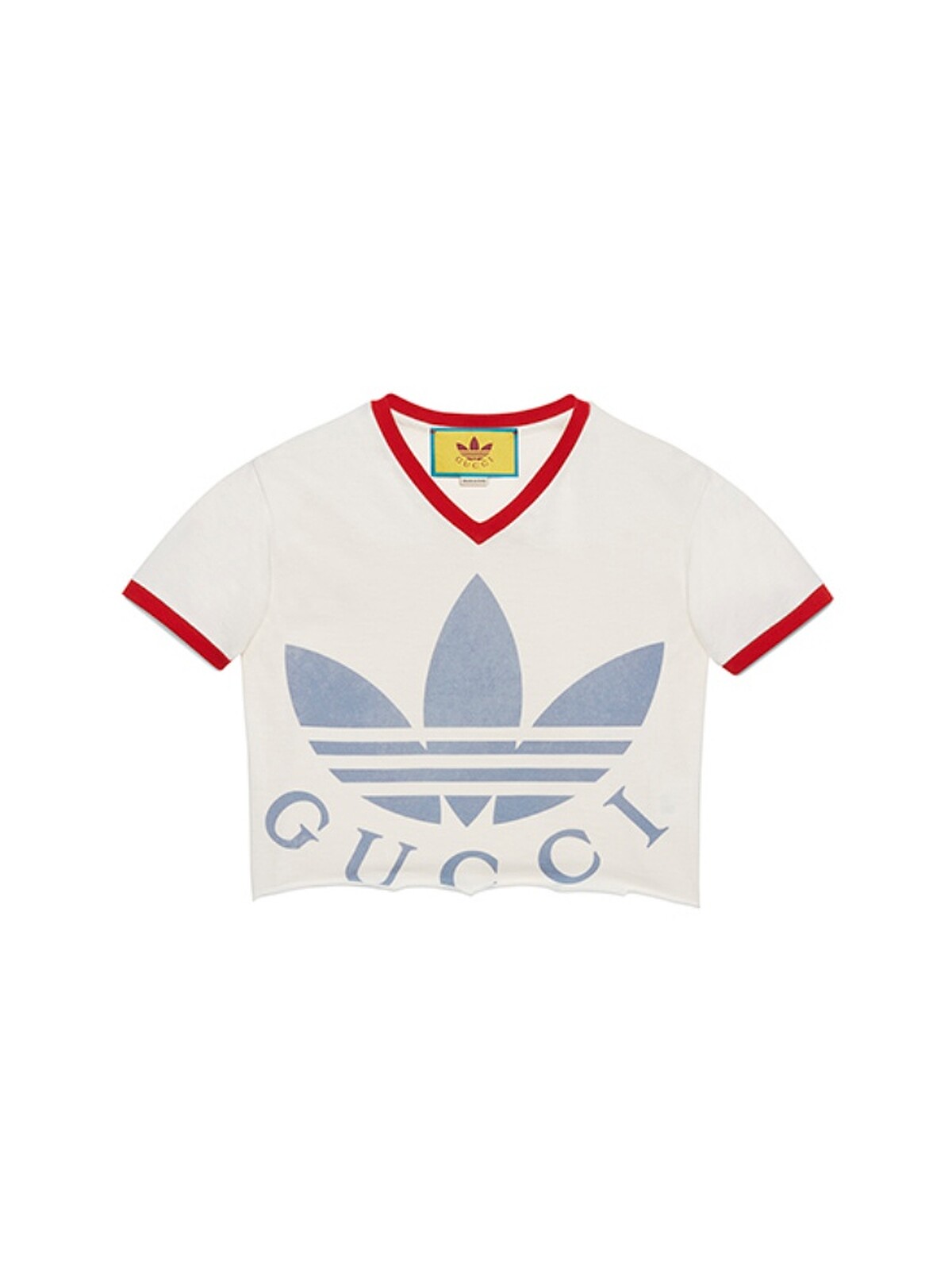 2. adidas X Gucci白色短版短袖，NT 20,700