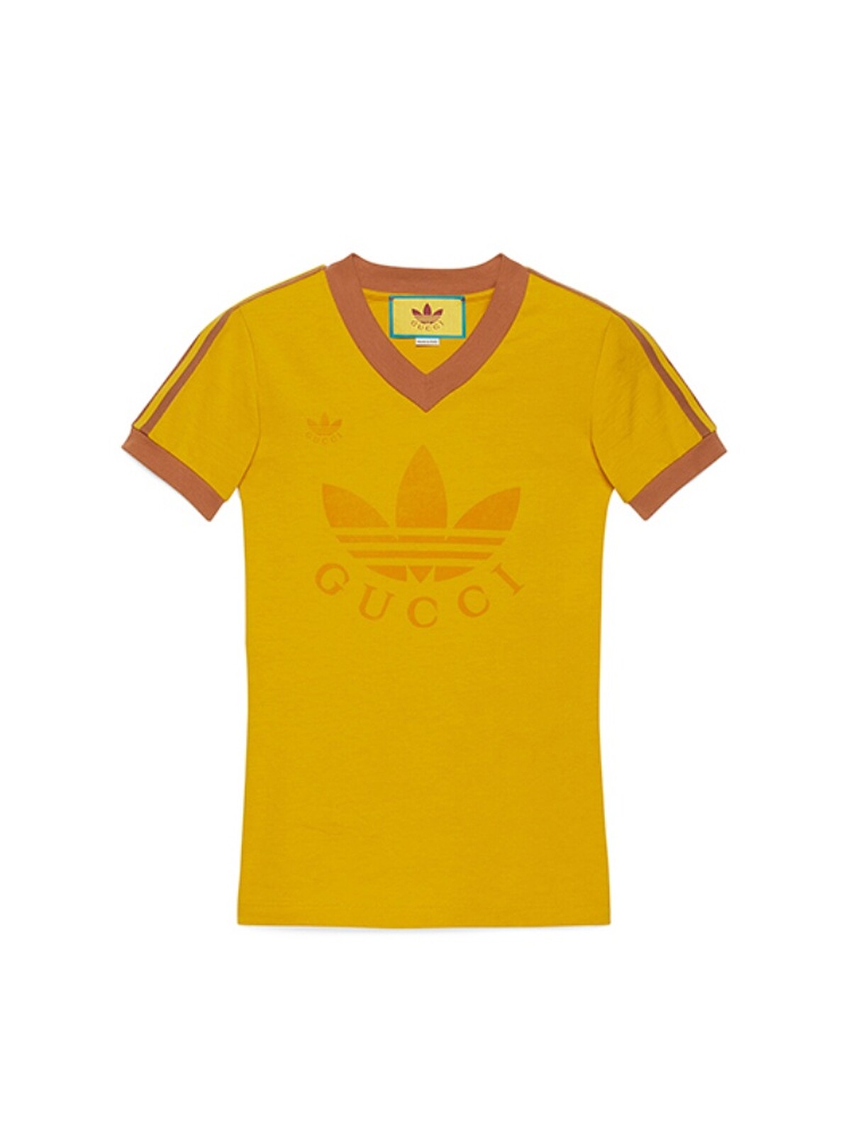 5. adidas X Gucci 黃色短袖，NT 22,300