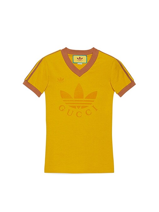 5. adidas X Gucci 黃色短袖，NT 22,300