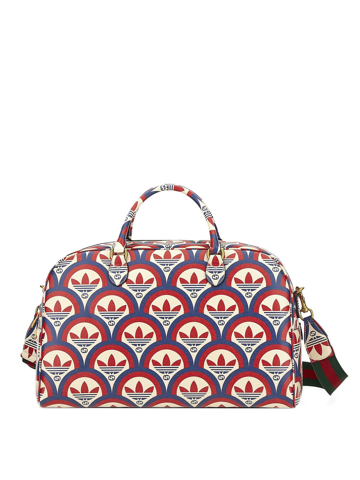 adidas X Gucci 紅色手拿肩背旅行包，NT 92,600