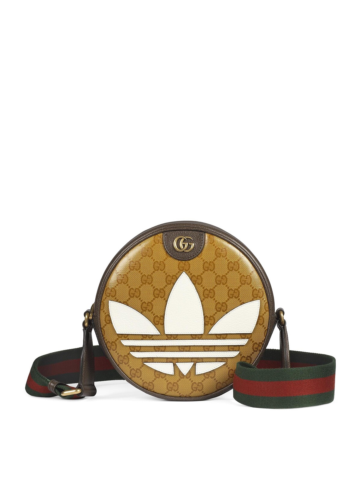adidas X Gucci GG緹花肩背包，NT 65,000