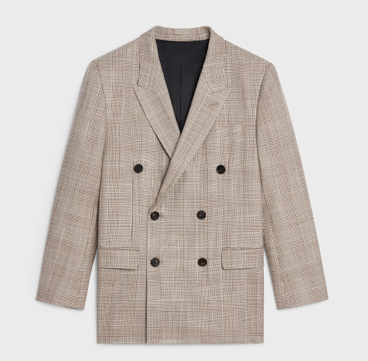 CELINE 格紋西裝外套,NT120,000。