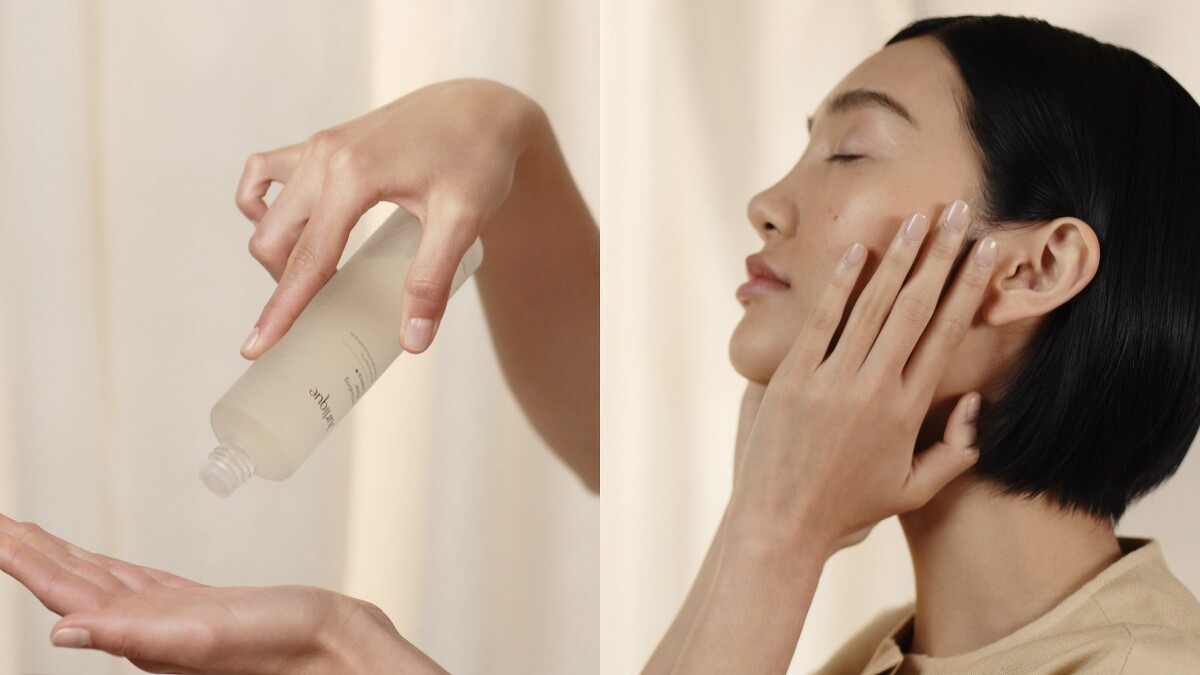 Jurlique茱莉蔻進化前導露+使用示意。