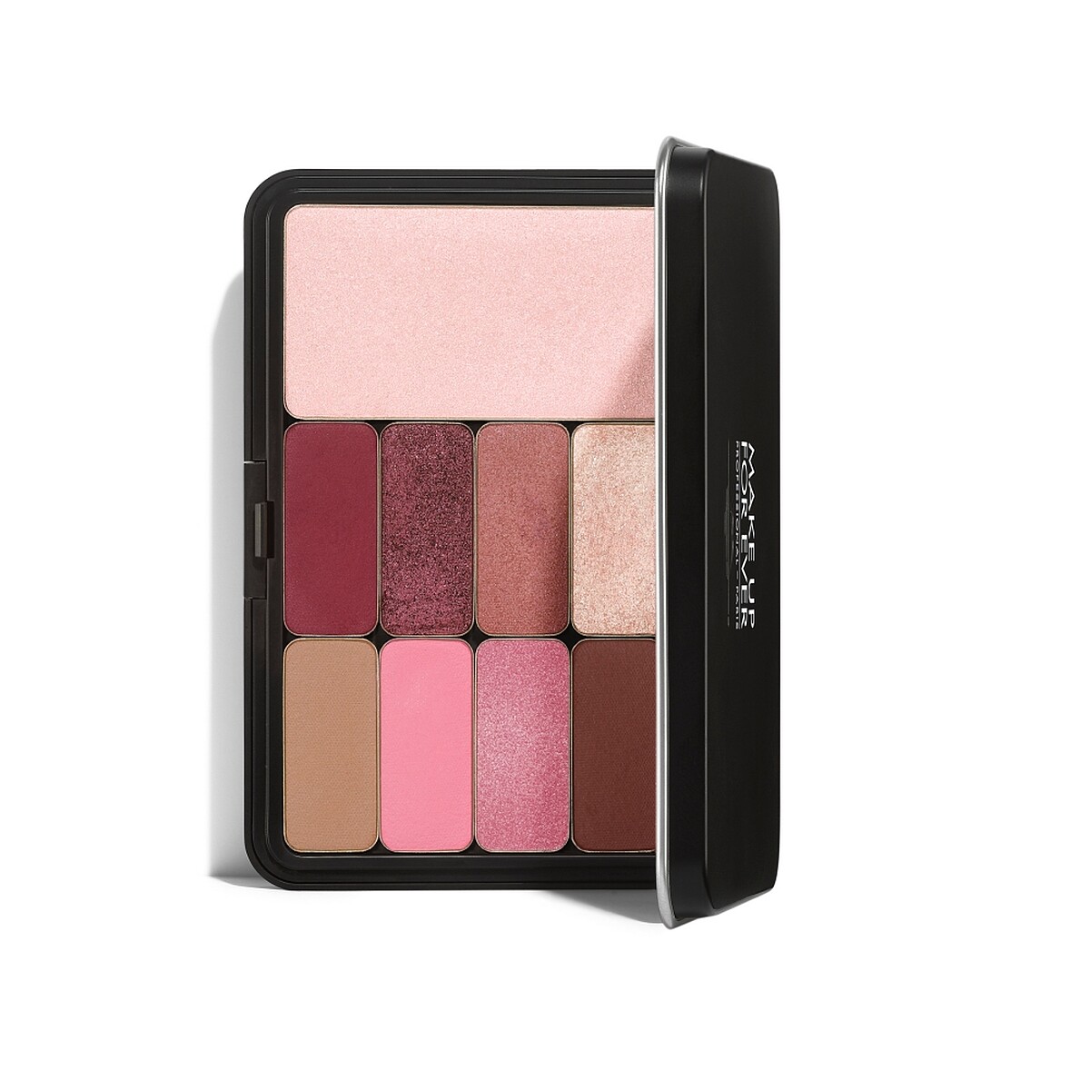 MAKE UP FOR EVER藝術大師9色眼彩盤(#002酒漬莓果粉)，NT1,500。