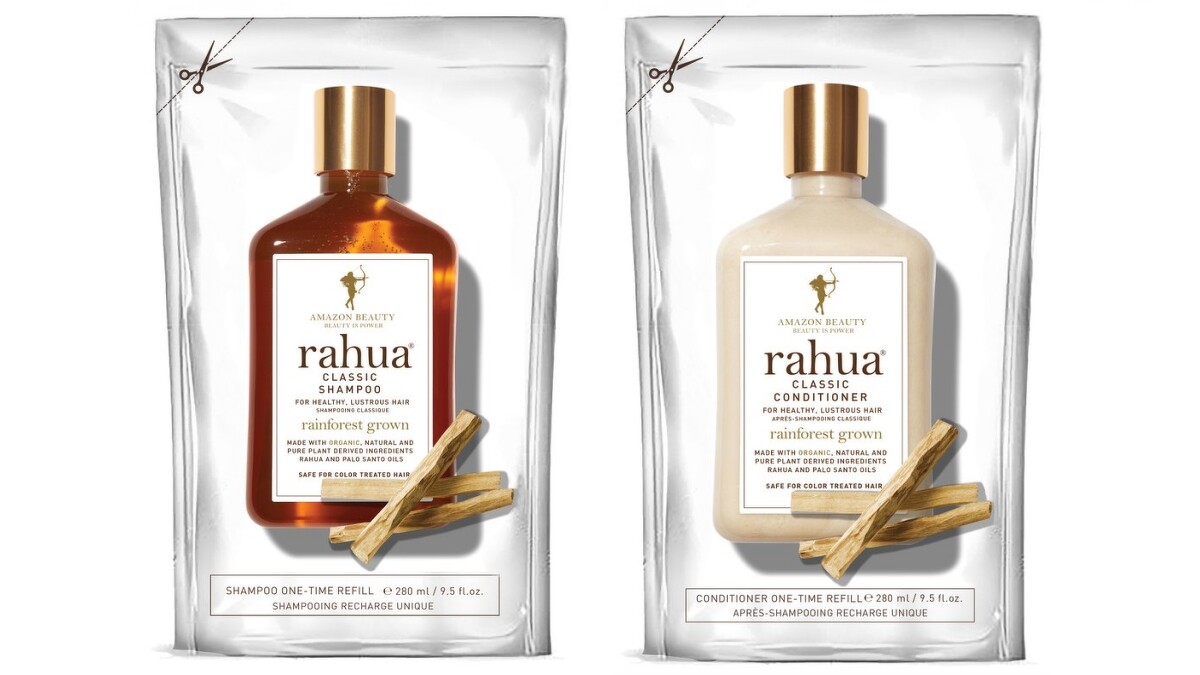 rahua神奇核果綻亮洗髮精補充包280ml，NT1,100、潤髮乳補充包280ml，NT1,200。