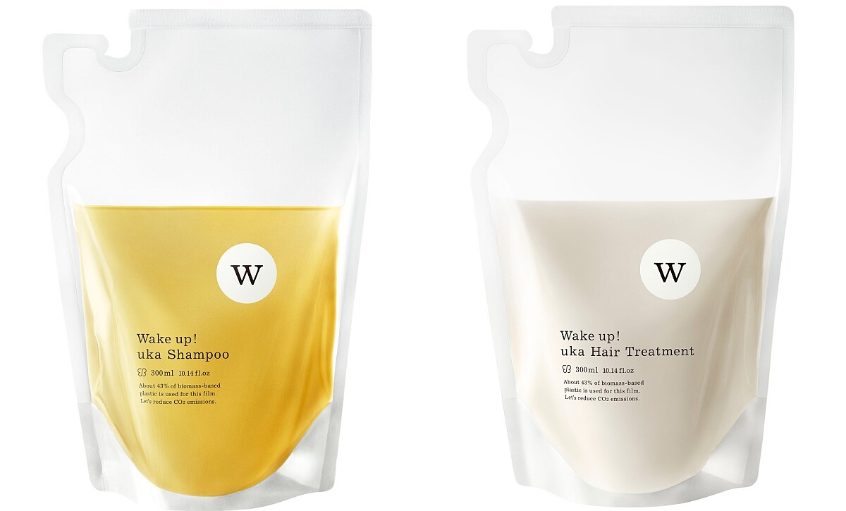 uka甦醒洗髮露補充包300ml，NT900、潤髮乳補充包300ml，NT1,250。