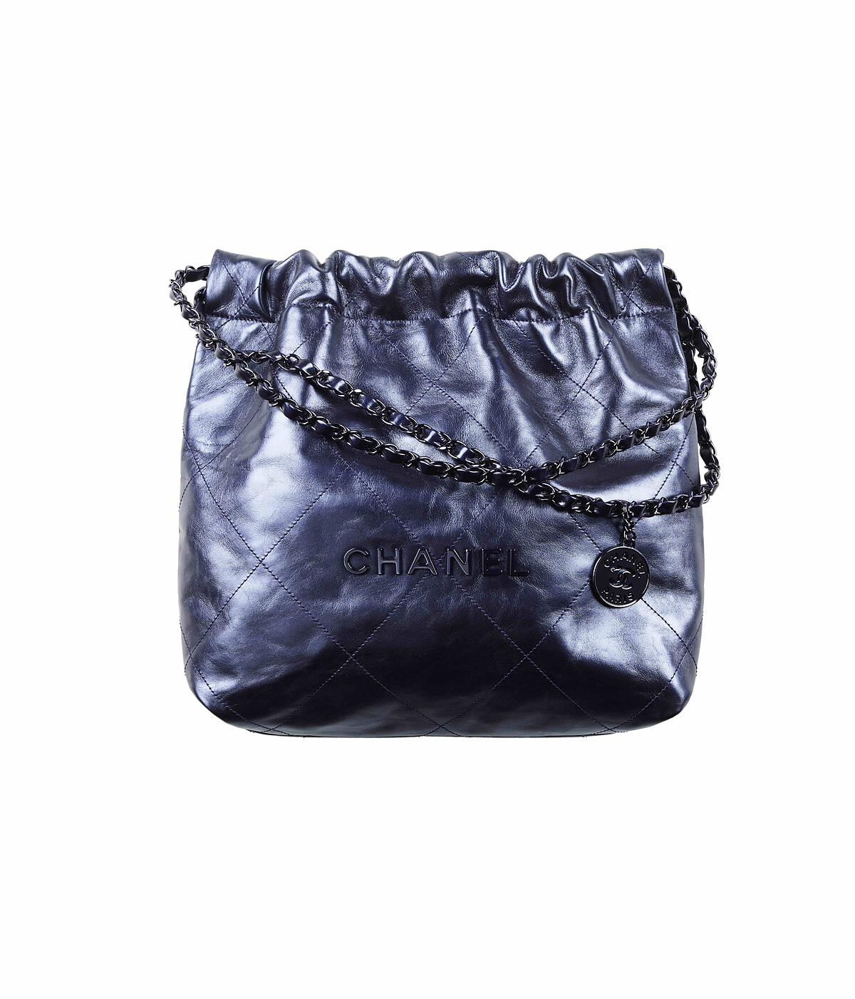 海軍藍金屬光澤皮革22包（小），NT$170,100