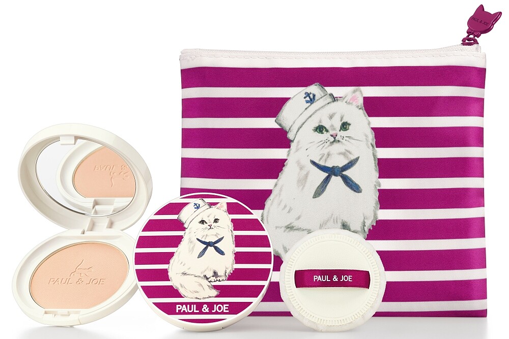 PAUL & JOE水手貓限量吸油蜜粉餅SPF25/PA++9g,NT1,550。