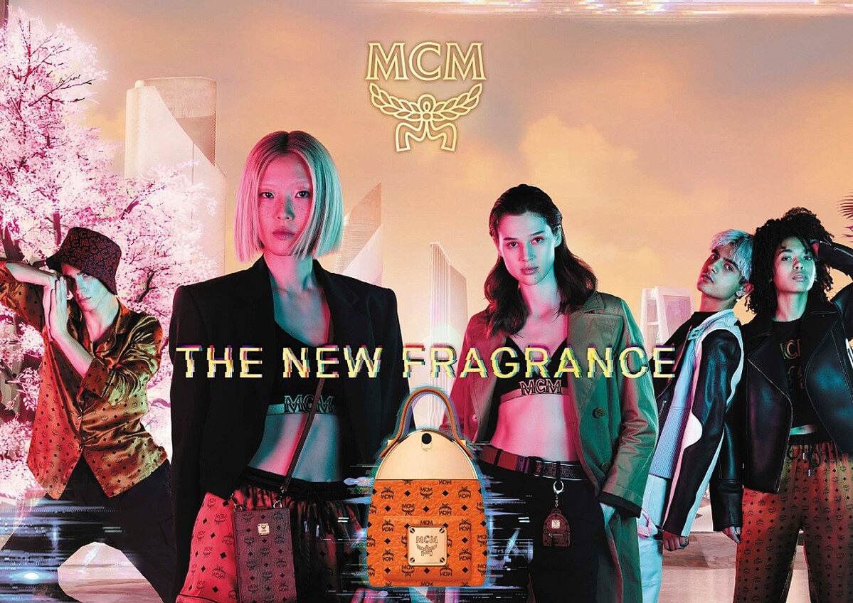 MCM經典背包淡香精主視覺。