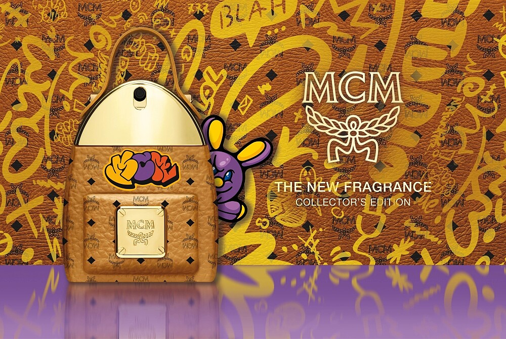 MCM經典背包淡香精-SAMBYPEN聯名限定主視覺。