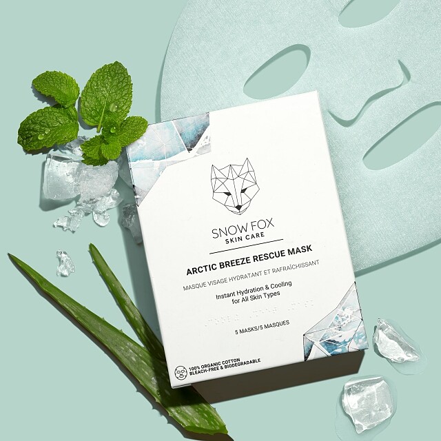 Snow Fox涼感修護面膜一盒五片，NT950