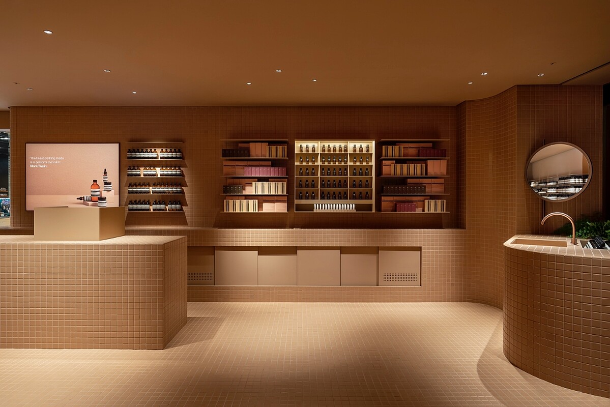 Aesop台北信義誠品店店舖照。