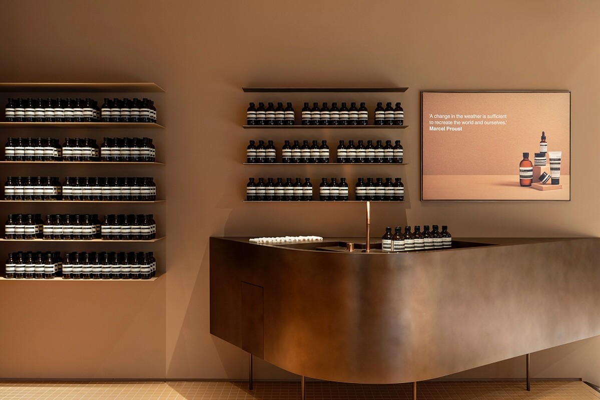 Aesop台北信義誠品店店舖照。